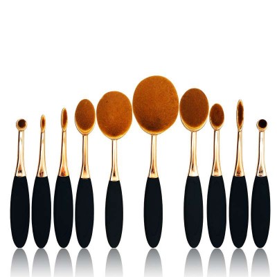 women soft synthetic hair beauty Cheap classical wholesale makeup brush 10pcs cosmetic kit